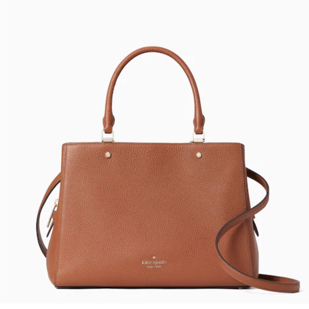 Kate Spade Leila leather satchel with shoulder strap